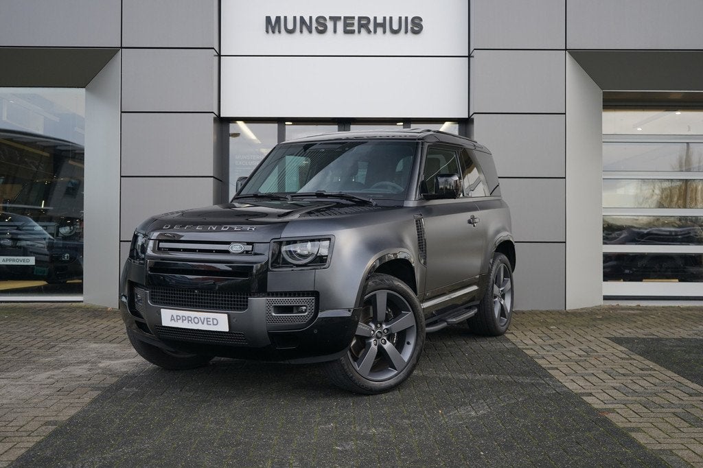 Land Rover Defender 5.0 P525 90 V8 Carpathian Edition | Grij, Auto's, Bestelauto's, Automaat, 12 maanden, Bedrijf, Vierwielaandrijving