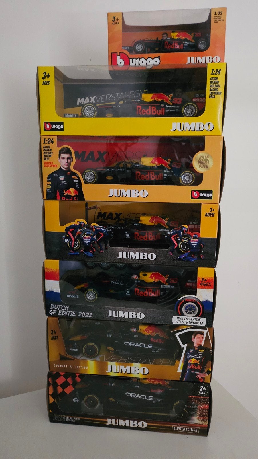 Max Verstappen Jumbo Collectie - Diverse Schaalmodellen, Hobby en Vrije tijd, Ophalen of Verzenden, Nieuw