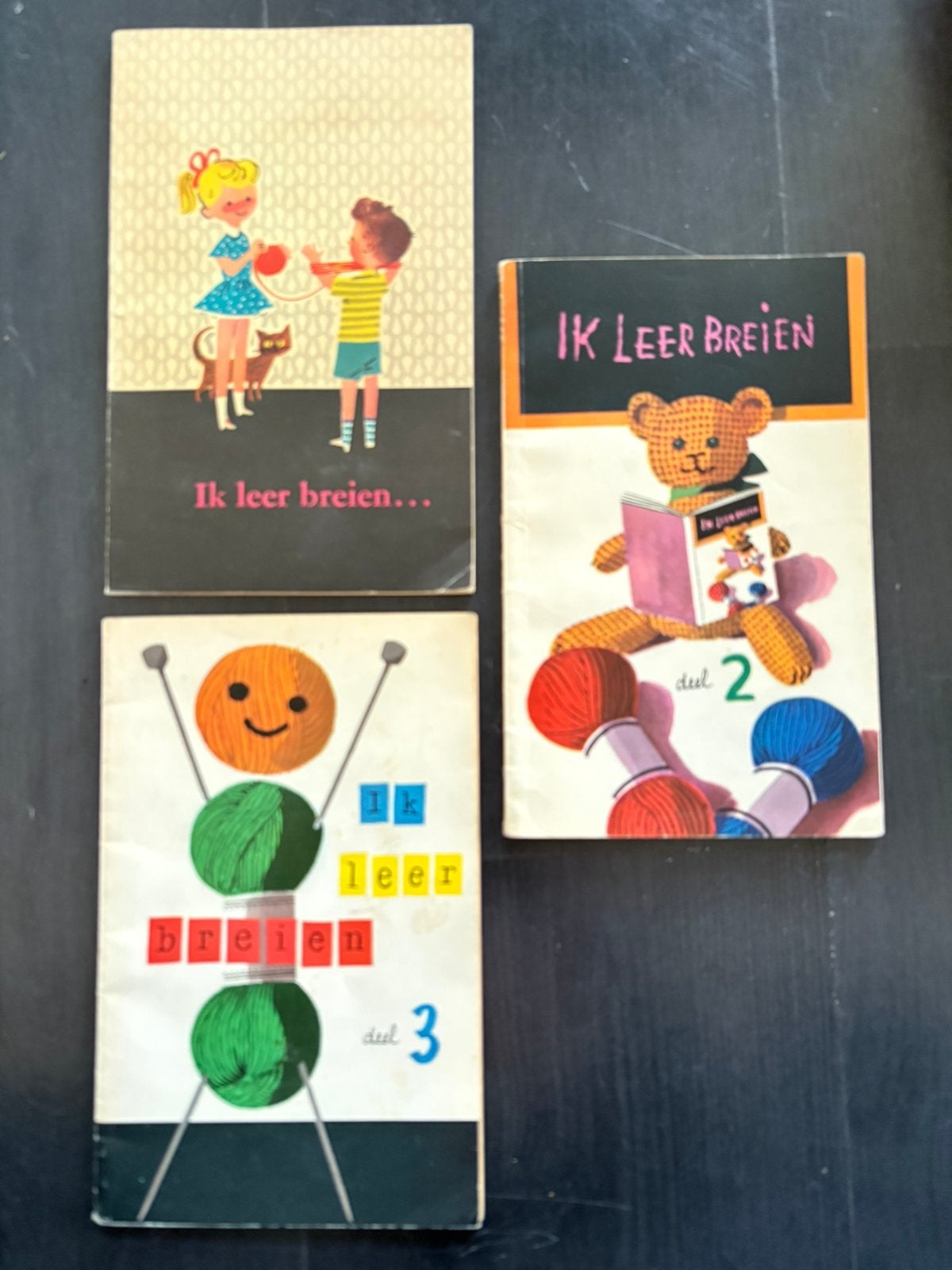 Ik leer breien - deel 1, 2 & 3, Hobby en Vrije tijd, Breien en Haken, Ophalen of Verzenden, Zo goed als nieuw, Breien, Patroon of Boek