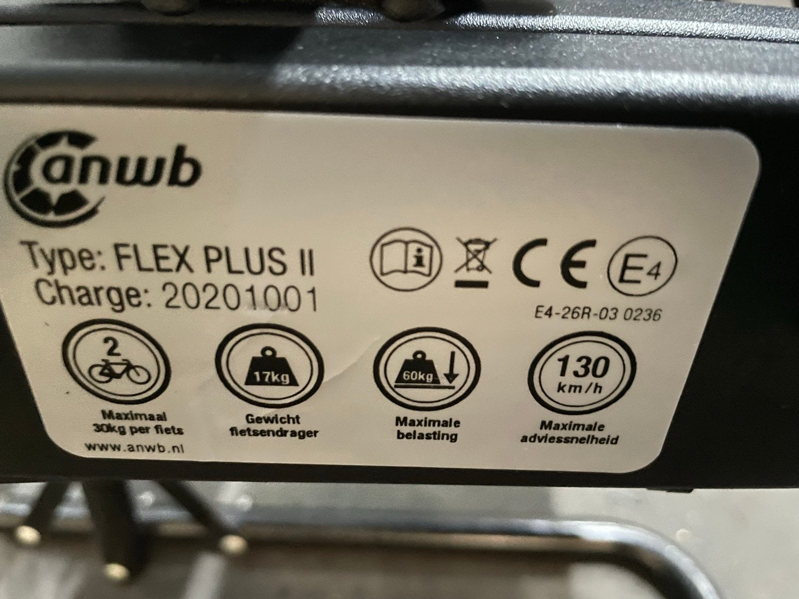 ANWB Thüringen Flex Plus II fietsendrager (Compact, Kantelba, Auto diversen, Fietsendragers, Ophalen, Zo goed als nieuw, 2 fietsen