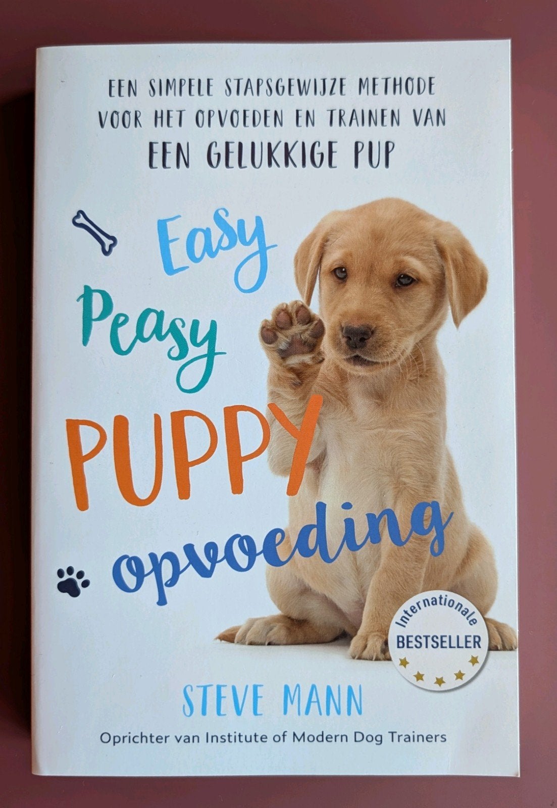 Boek Easy Peasy Puppy Opvoeding - Steve Mann, Ophalen of Verzenden, Zo goed als nieuw, Honden, Steve Mann