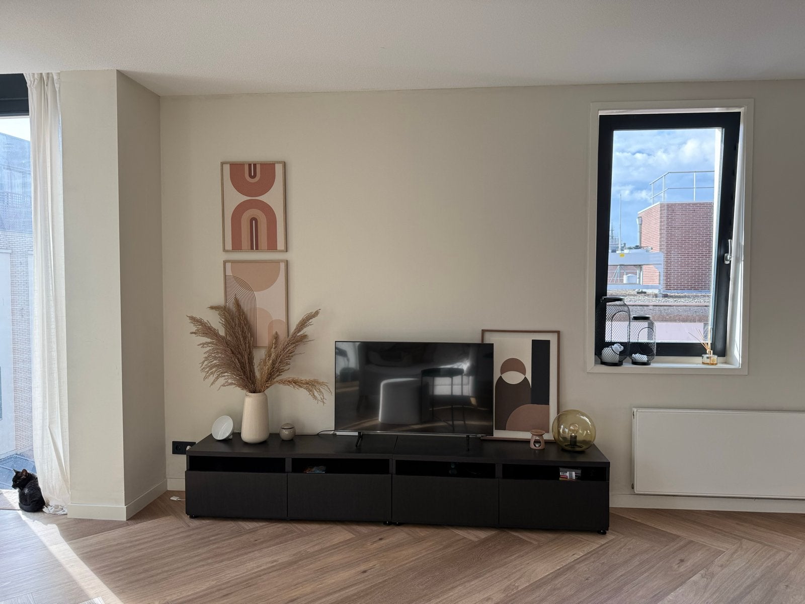 IKEA Besta TV-meubel - Zwartbruin (per stuk of als set), Ophalen, Gebruikt, 100 tot 150 cm, Minder dan 100 cm