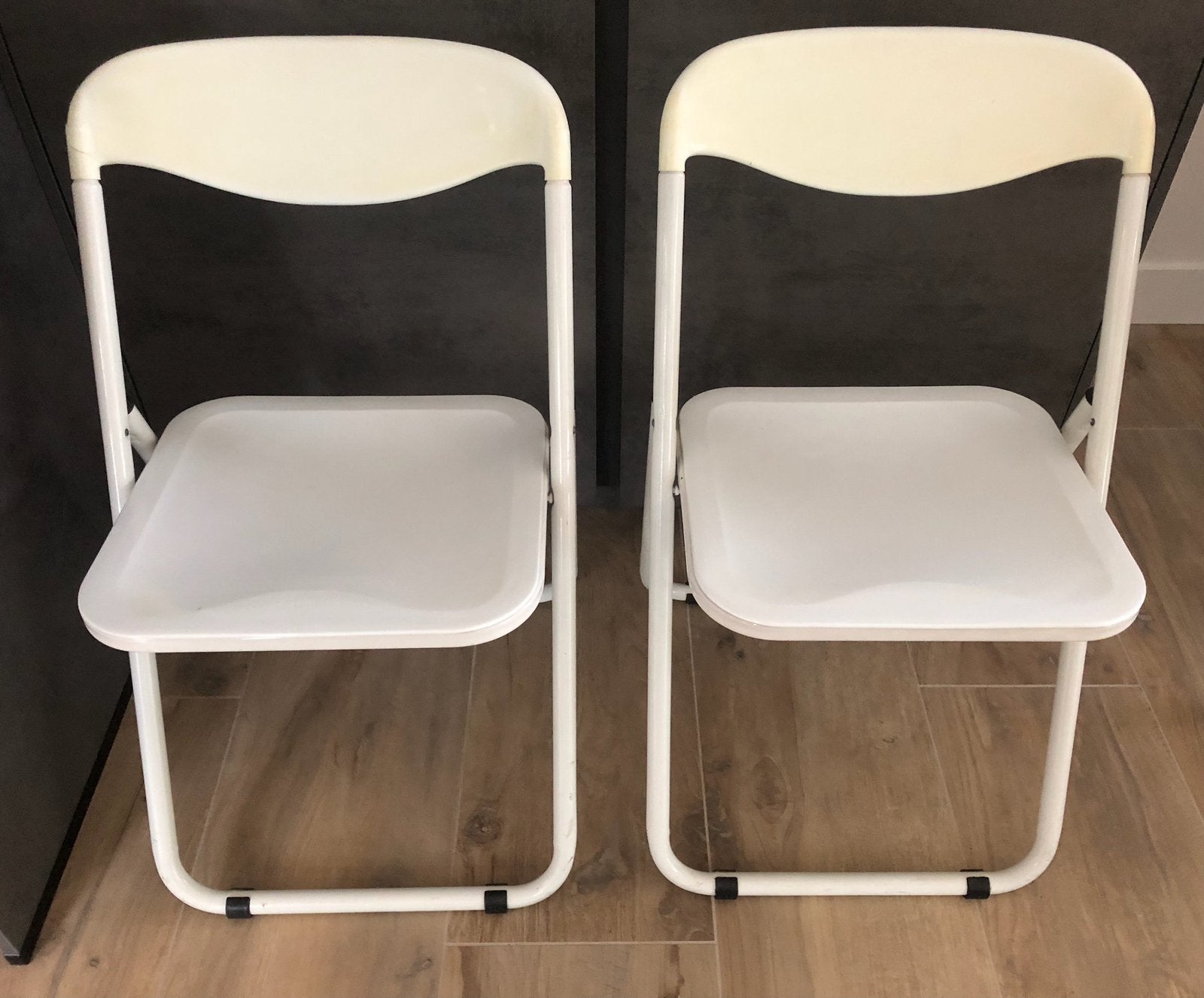 Set van 2 Vintage IKEA TED Klapstoelen Niels Gammelgaard, Ophalen, Kunststof, Gebruikt, Twee
