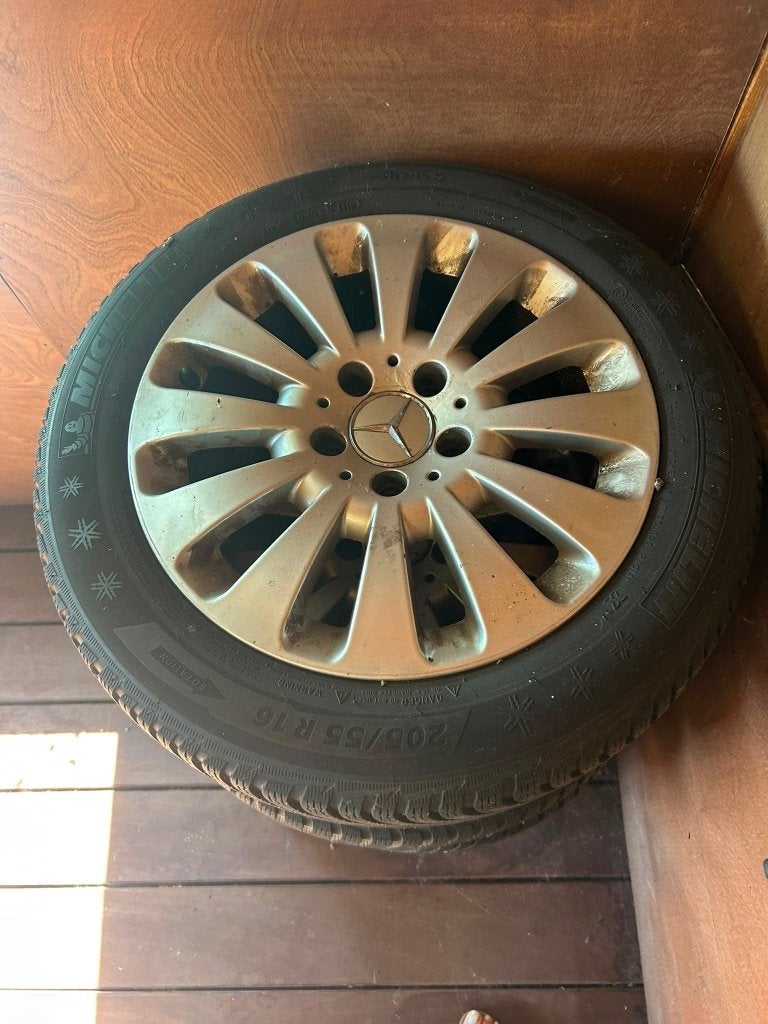 Originele Mercedes Winterset 16”, Auto-onderdelen, Banden en Velgen, Ophalen, Gebruikt, 16 inch, Banden en Velgen