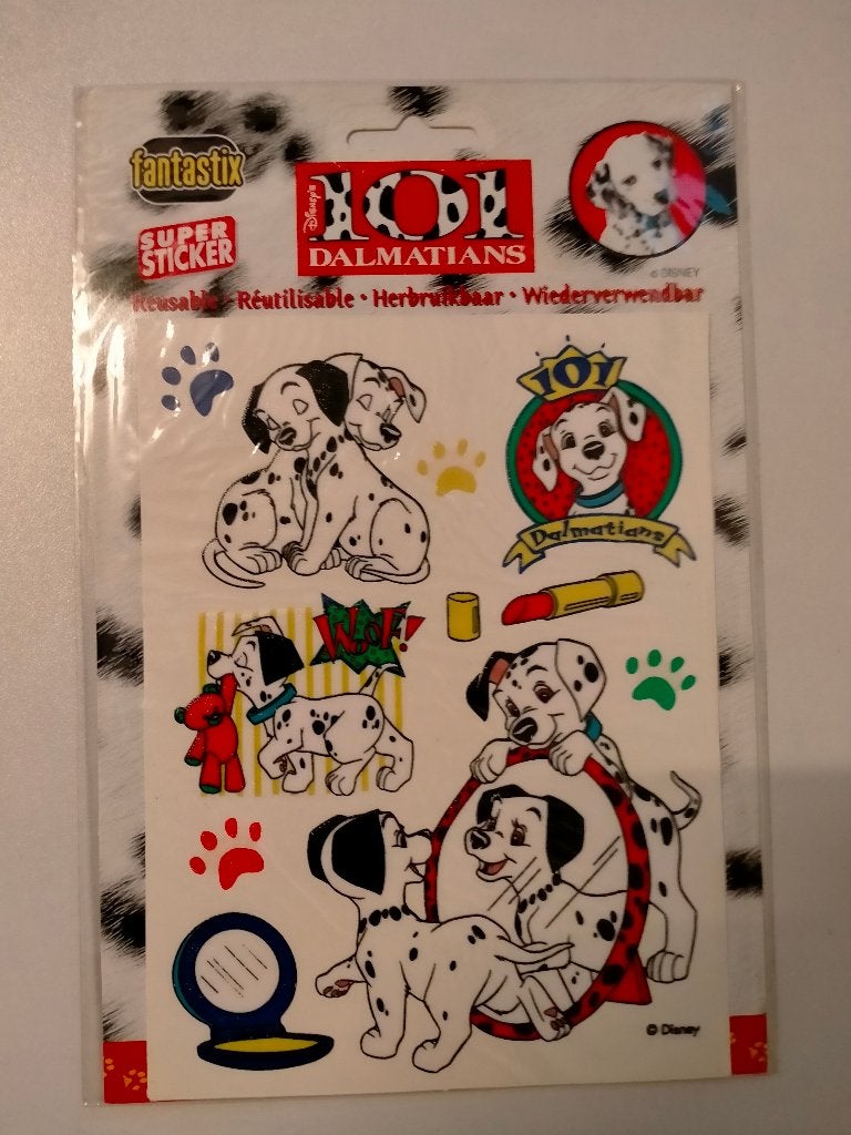 101 Dalmatiers hond Disney stickervelletje stickervel strip, Ophalen of Verzenden, Zo goed als nieuw, Strip of Tekenfilm