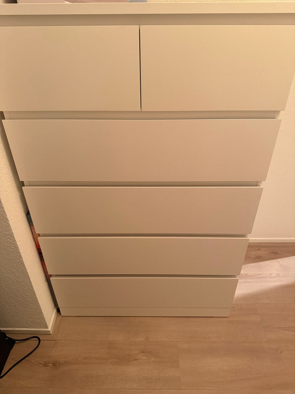 IKEA MALM Ladekast 6 laden wit, Huis en Inrichting, Kasten | Ladekasten, Ophalen, Gebruikt, 5 laden of meer, 100 tot 150 cm