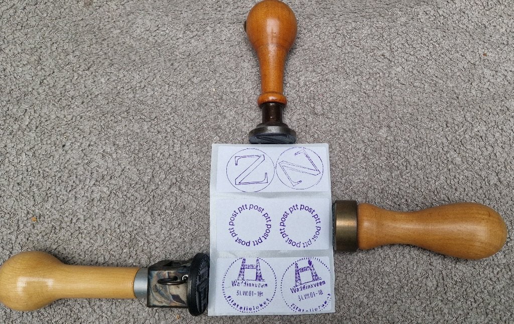 Origineel PTT Postkantoor Z Stempel, Ophalen of Verzenden, Gebruikt, Gebruiksvoorwerp