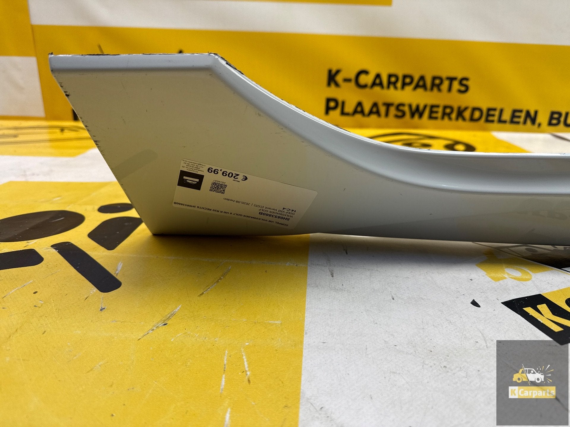 Dorpel VW VOLKSWAGEN GOLF 8 VIII R R20 RECHTS 5H0853860B, Gebruikt, Volkswagen, Volkswagen AG, Motorkap
