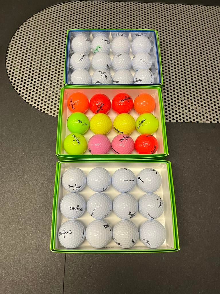 Spalding Golfballen - 36 stuks, gebruikt, Ophalen of Verzenden, Gebruikt, Bal(len), Overige merken