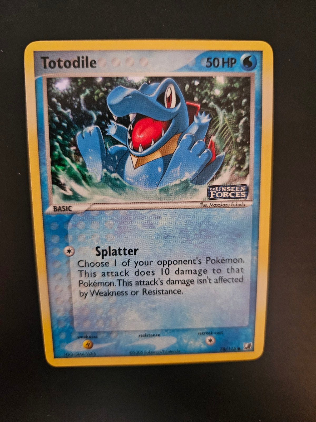 Pokemon - Totodile Holo Stamped (78/115), Hobby en Vrije tijd, Ophalen of Verzenden