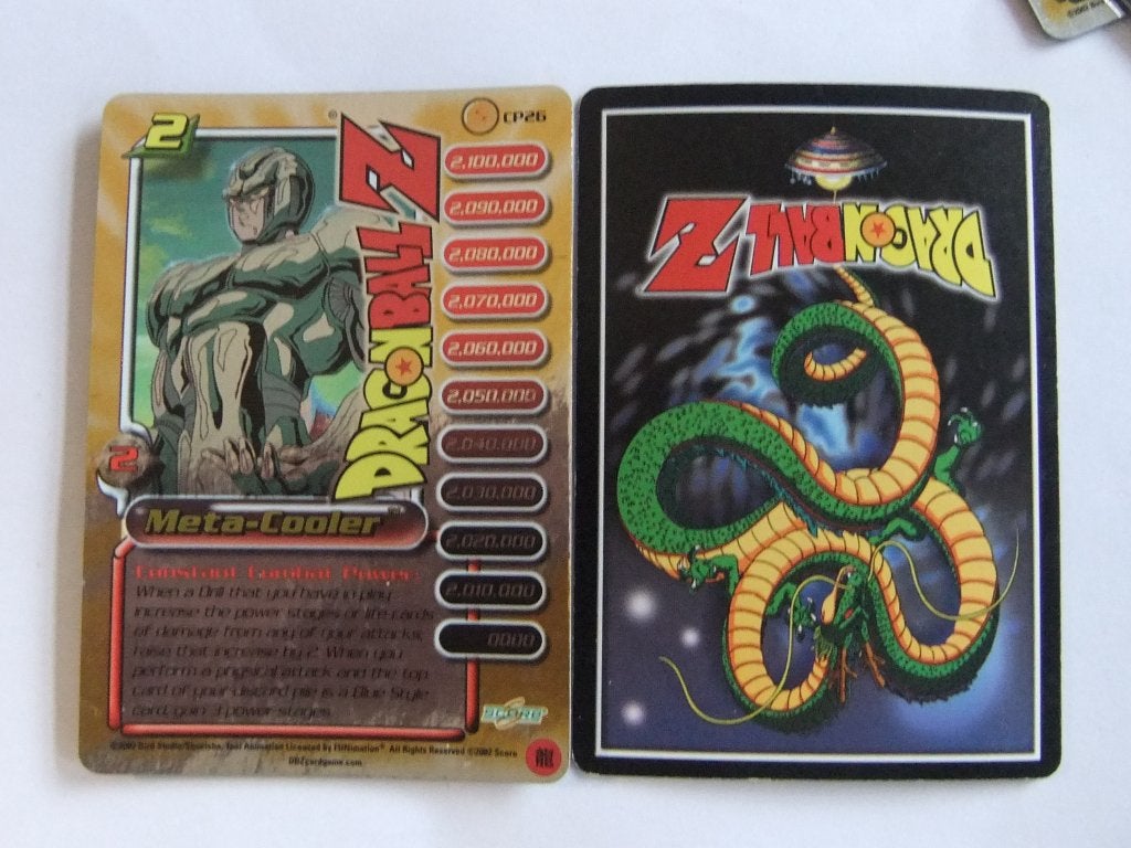 Dragon Ball Z Meta-Cooler Kaart - Zeldzaam Verzamelobject, Verzenden, Zo goed als nieuw, Losse kaart, Foil