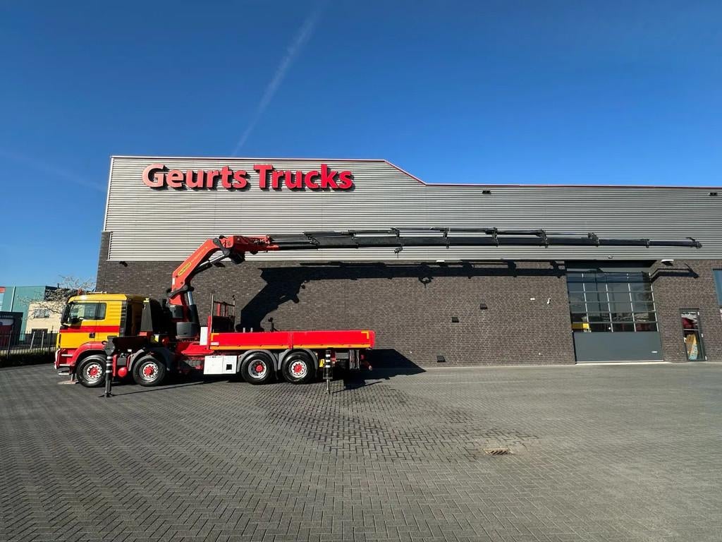 MAN 35.480 8X4H-6 BL MET PALFINGER PK92002-SH H KRAAN / KRAN, Euro 5, Achterwielaandrijving, MAN, Geel