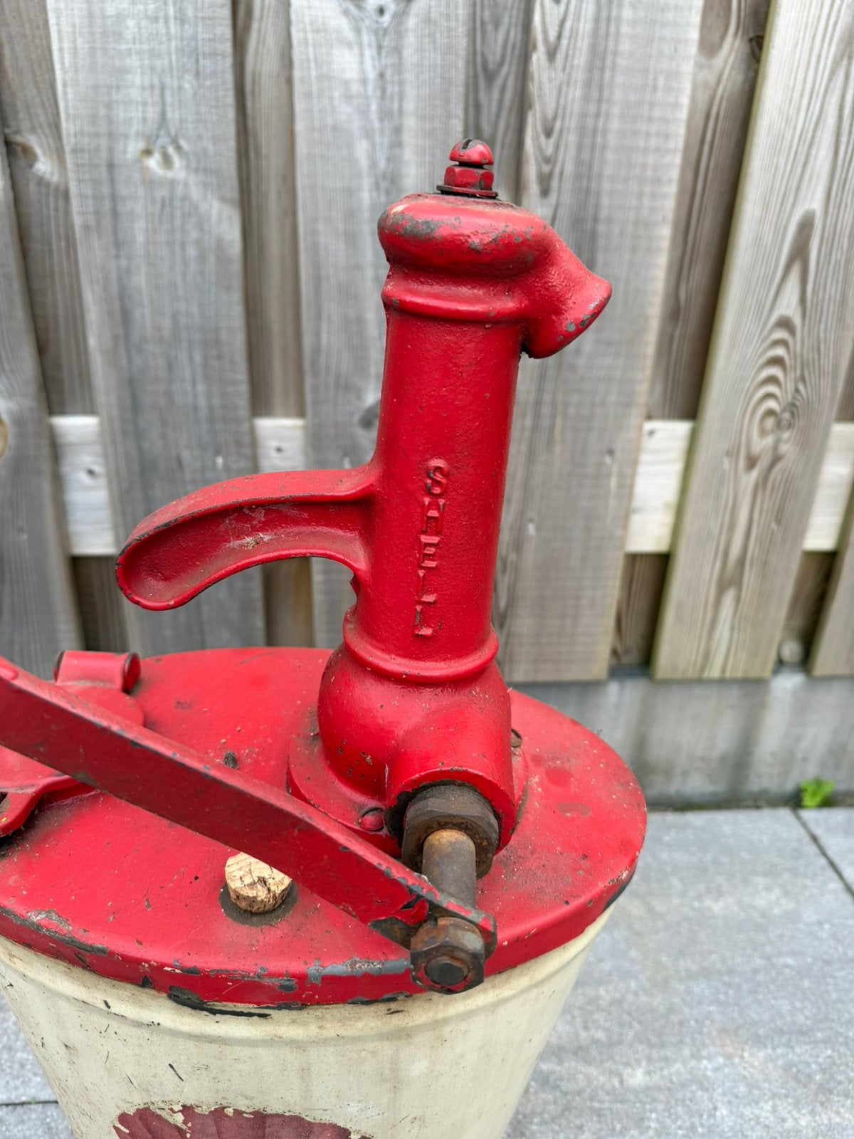 Vintage Shell Oliepomp, Verzamelen, Ophalen, Gebruikt, I, I