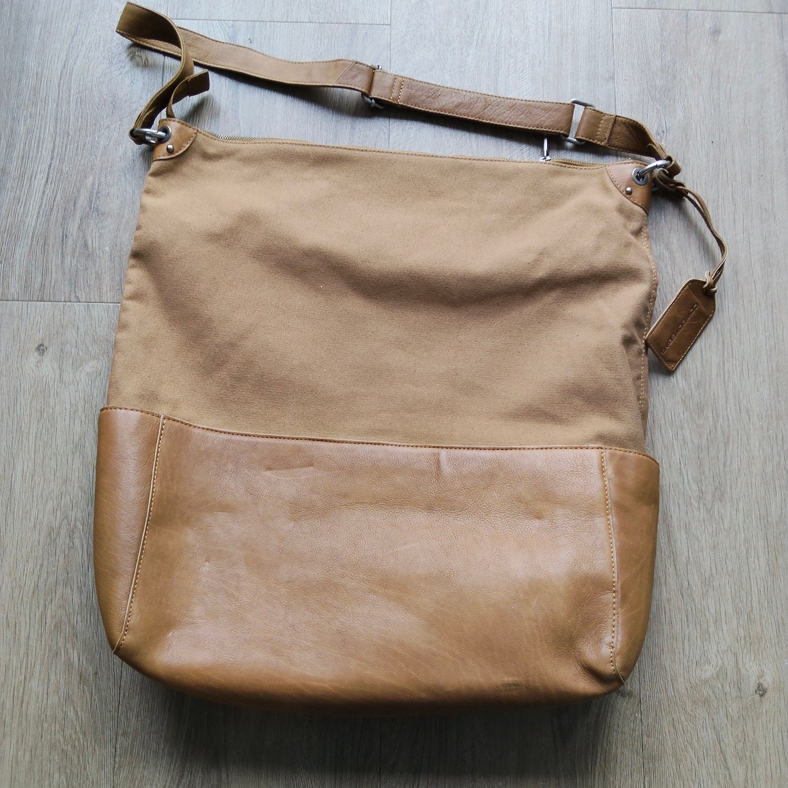 Cowboysbag leren tas met laptopvak, Sieraden, Tassen en Uiterlijk, Overige merken, Bruin, Nieuw, Ophalen of Verzenden