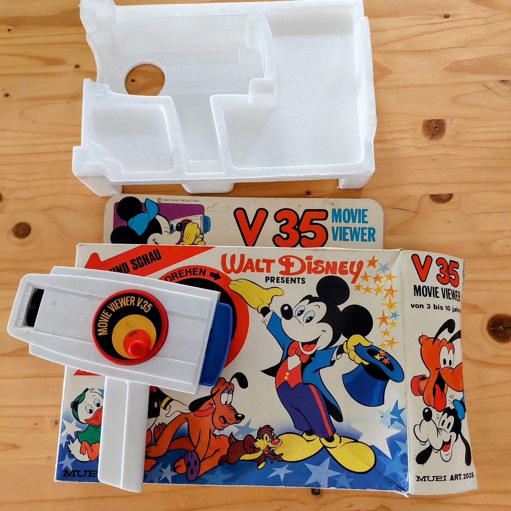 Walt Disney movie viewer jaren 70, Ophalen of Verzenden, Overige figuren, Gebruikt, Overige typen