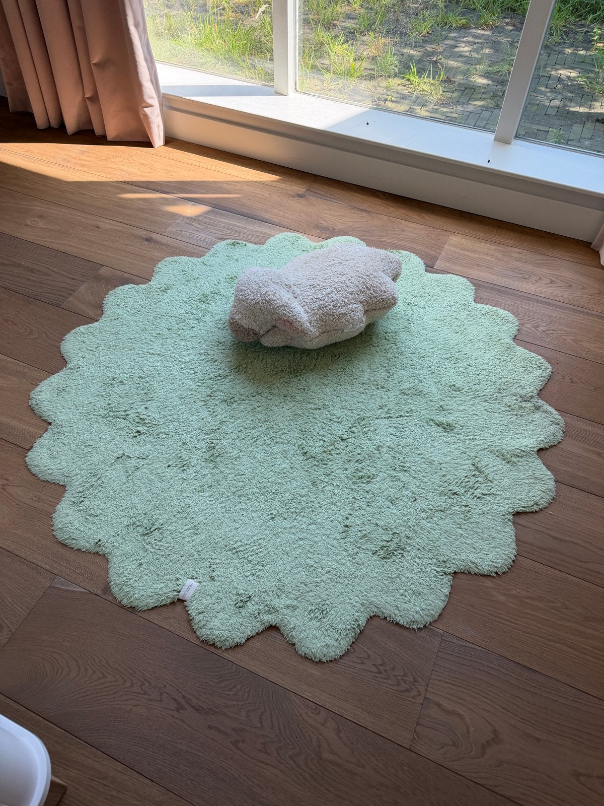 Lorena Canals Kinder Vloerkleed Schaapje - Mintgroen, Ophalen, Gebruikt, Rond, 50 tot 100 cm