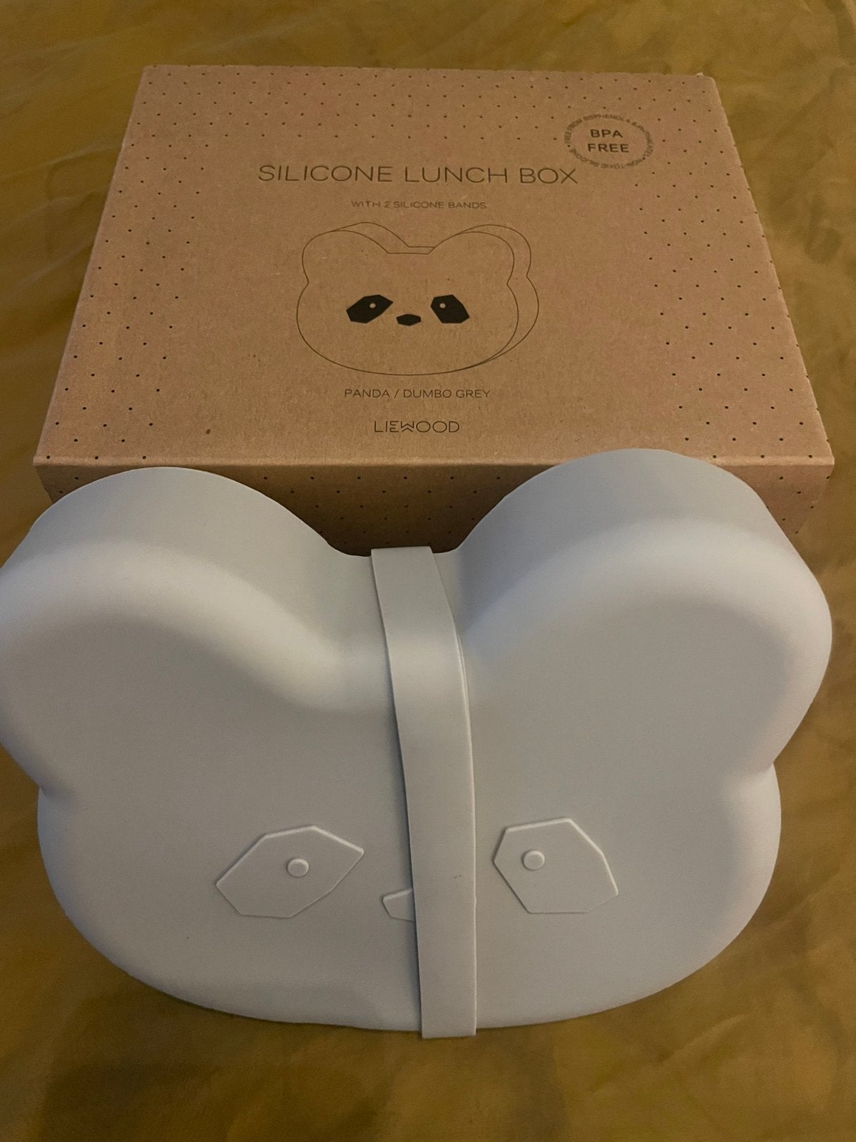 Liewood siliconen lunchtrommel panda BPA free, Ophalen, Zo goed als nieuw, Overige typen