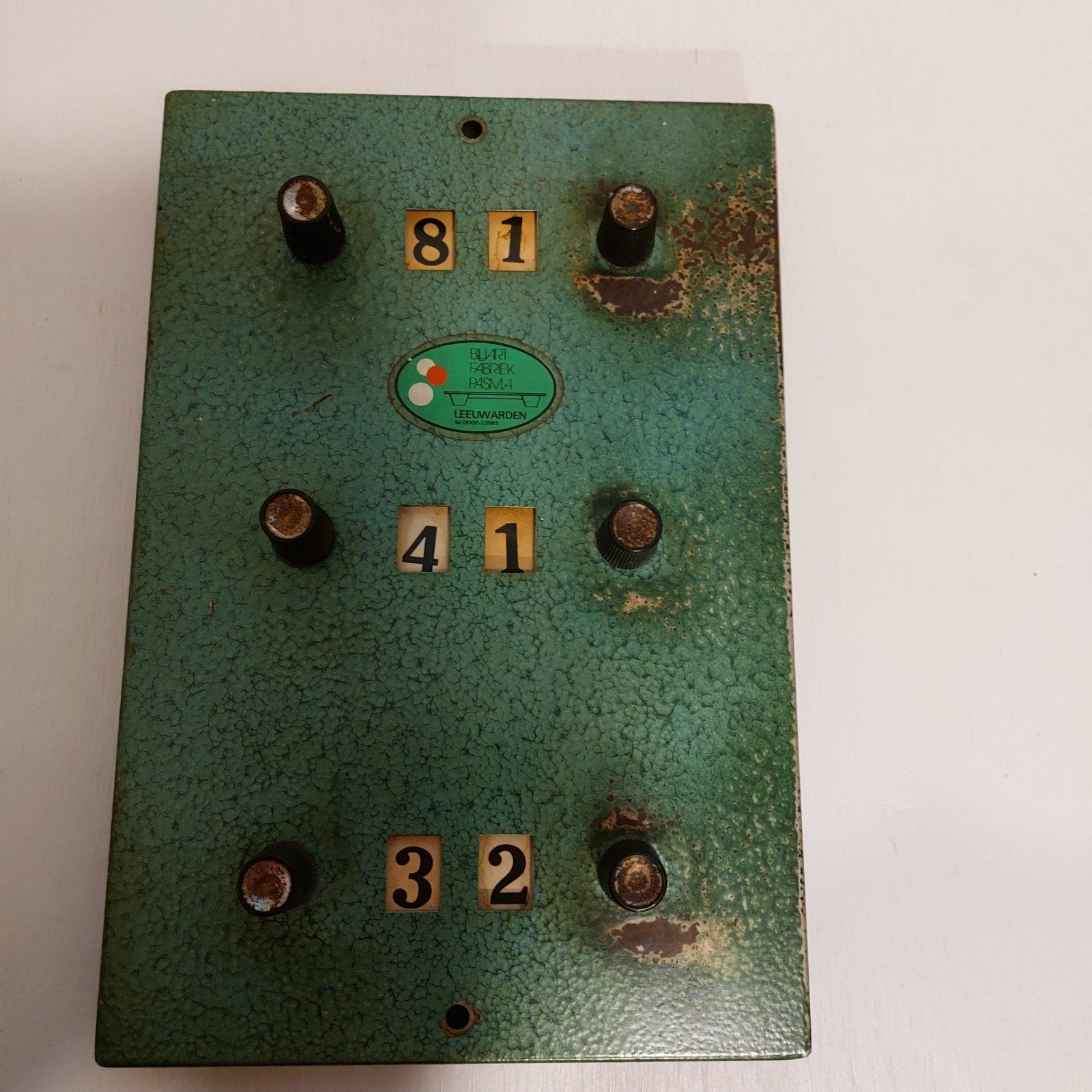 Vintage Biljart Fabriek Pasma Scorebord Leeuwarden, Ophalen of Verzenden