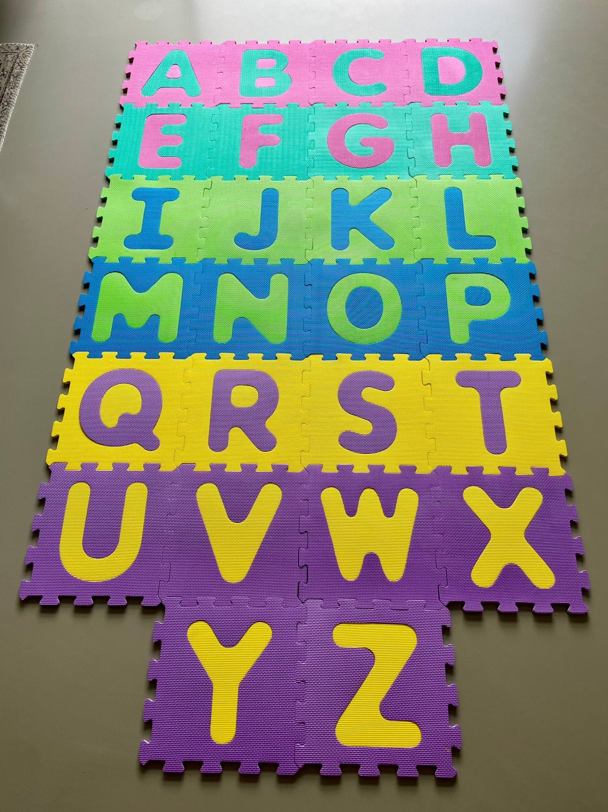 FOAM ALFABET VLOERPUZZEL, Ophalen, Zo goed als nieuw
