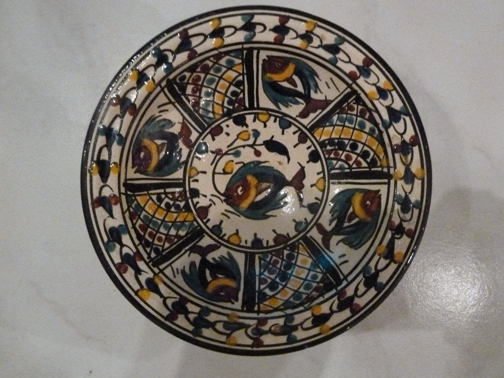 Schaaltje Tunesië, Meerkleurig, Handgemaakt, Ophalen of Verzenden, 5 cm