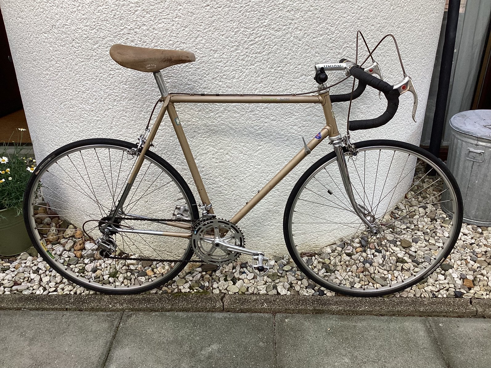 Union Sapporo, Fietsen en Brommers, Fietsen | Racefietsen, Gebruikt, Staal, Velgrem, 57 tot 61 cm