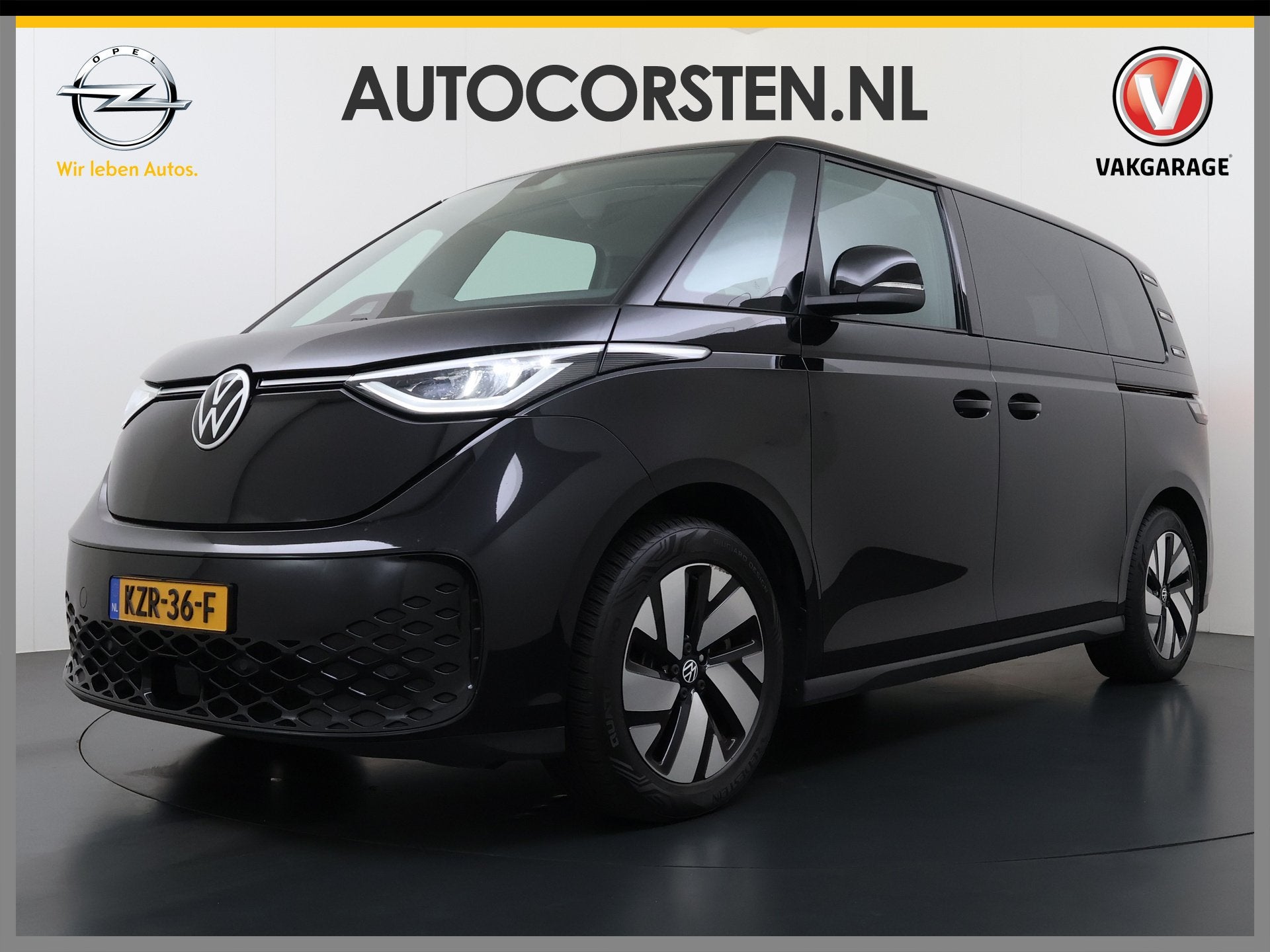 Volkswagen ID. Buzz PRO 204PK 82kWh SOH 93% 5-Persoons Apple, Automaat, Stof, Gebruikt, Zwart