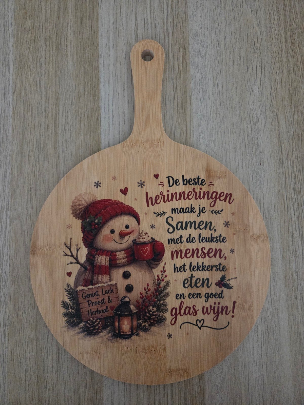 Gepersonaliseerde Borrelplank met Eigen Foto/Tekst, Verzenden