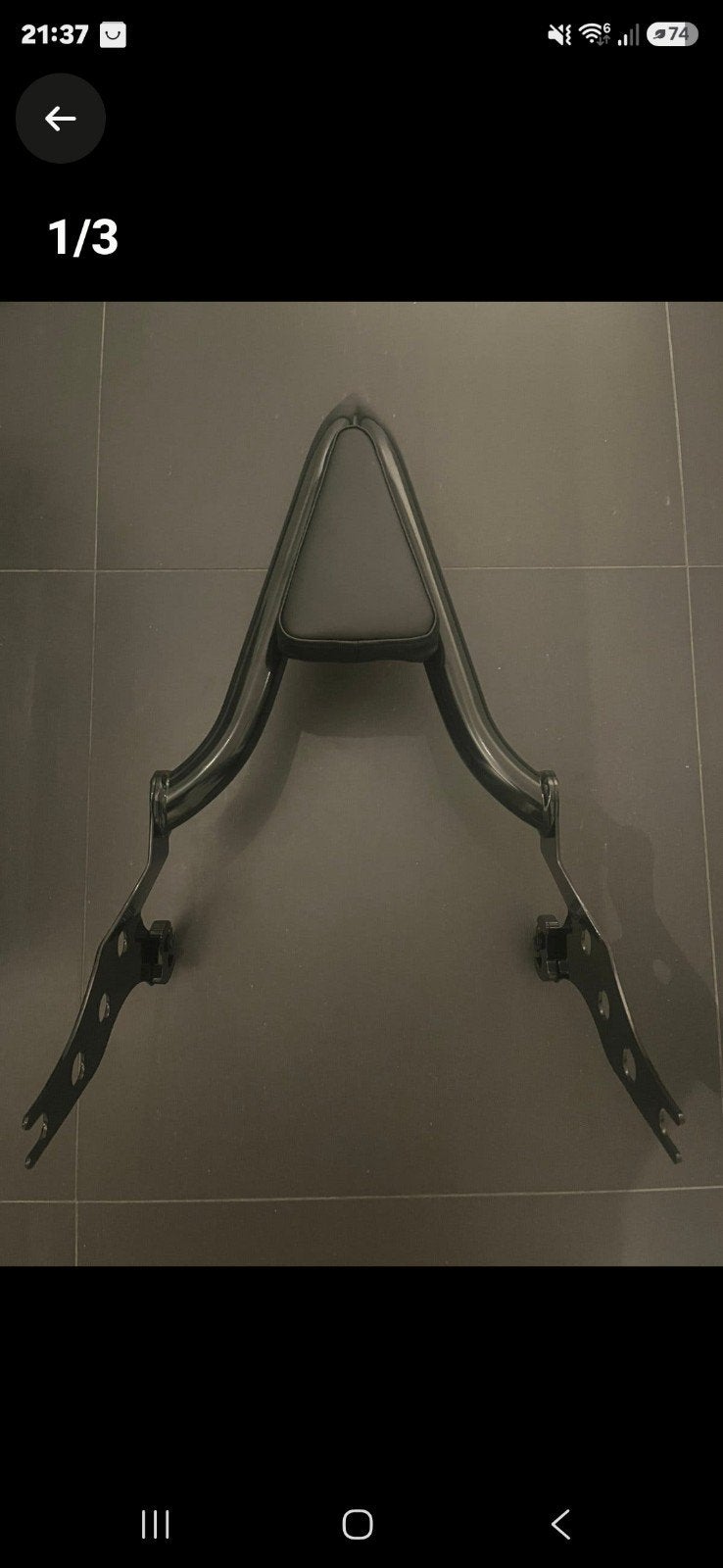 sissybar voor harley davison, Ophalen of Verzenden, Gebruikt