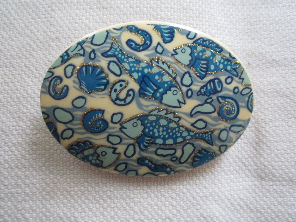 34.  Aparte oude broche,  W.Germany, Ophalen, Overige materialen, Broche