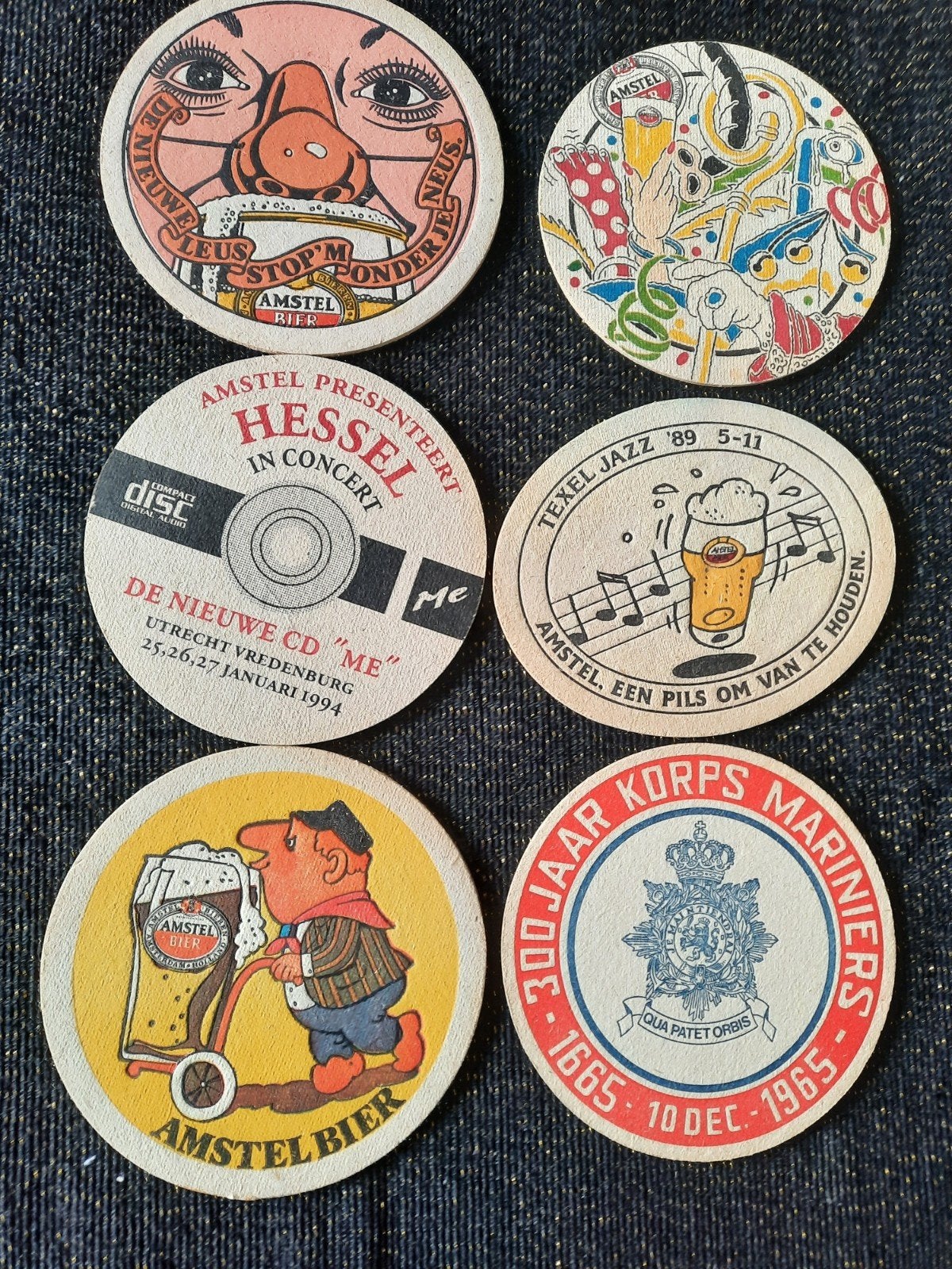 6 Amstel bierviltjes in nieuwstaat, Ophalen of Verzenden, Nieuw, Viltje(s), Amstel