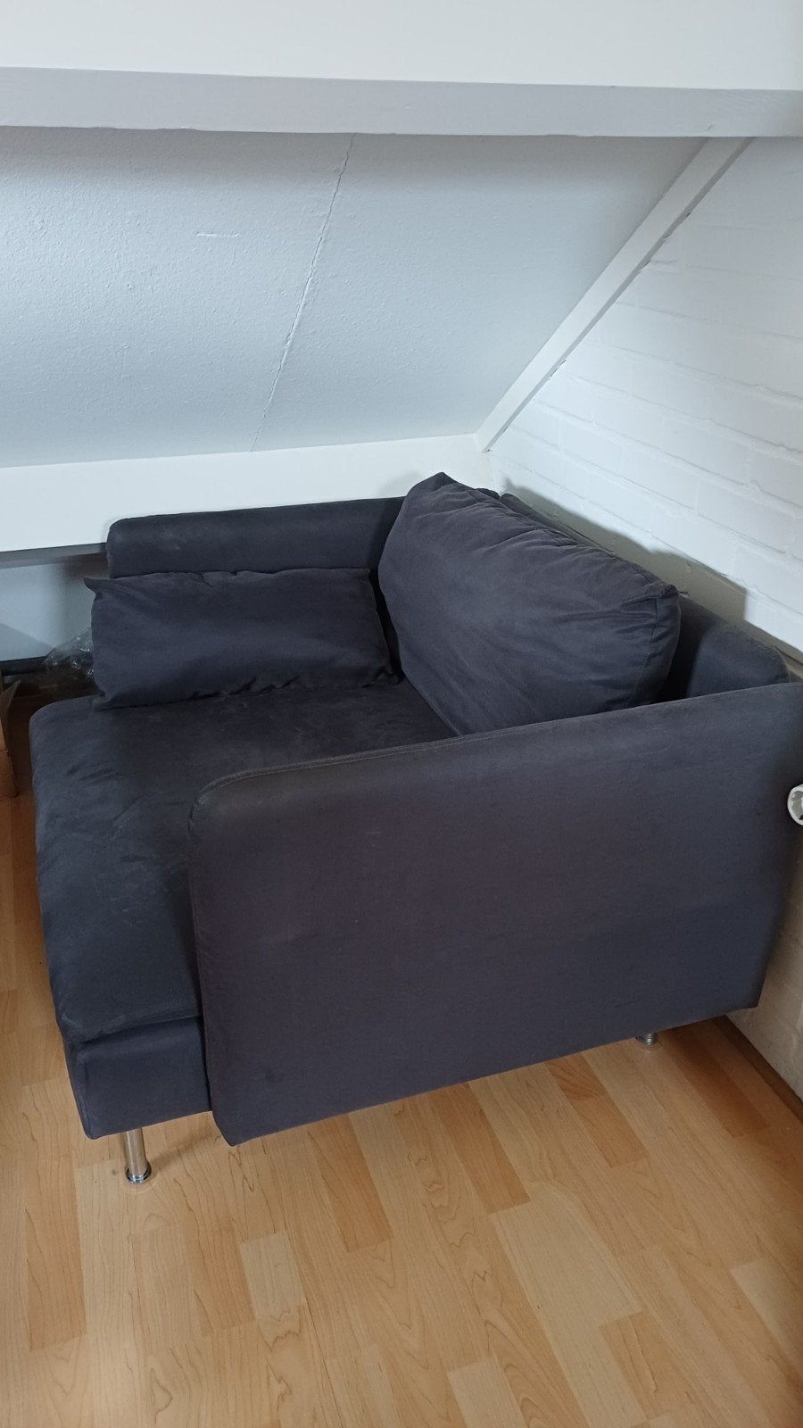 Ikea fauteuil 1,5 zits kleur grijs, Ophalen, Gebruikt, 75 tot 100 cm, 100 tot 125 cm