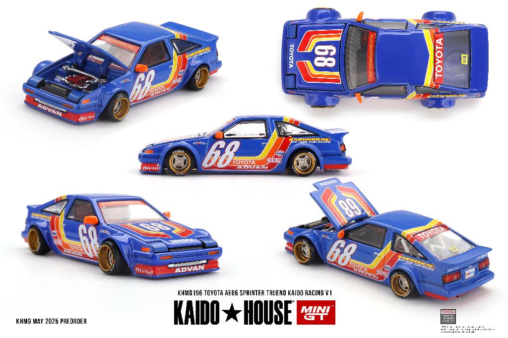 Mini GT 1/64 - Toyota AE86 Sprinter Kaido Racing V1 Mgt428, Verzenden, Nieuw, Auto
