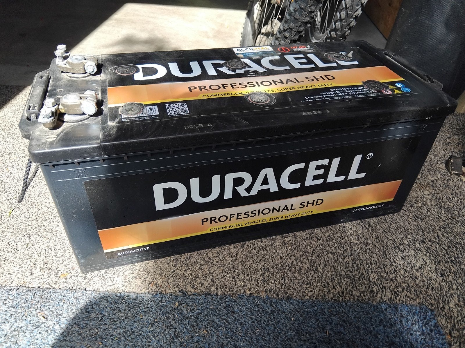 Duracell Professional SHD accu 12V 180Ah, Auto-onderdelen, Accu's en Toebehoren, Ophalen, Gebruikt, Universele onderdelen