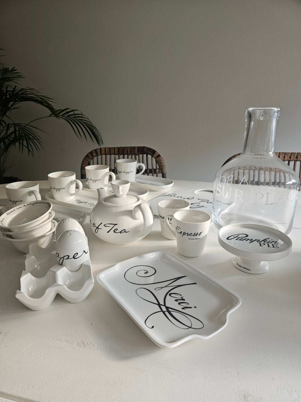 Riviera Maison divers servies en woonaccessoires, Huis en Inrichting, Ophalen, Gebruikt, Overige merken, Keramiek