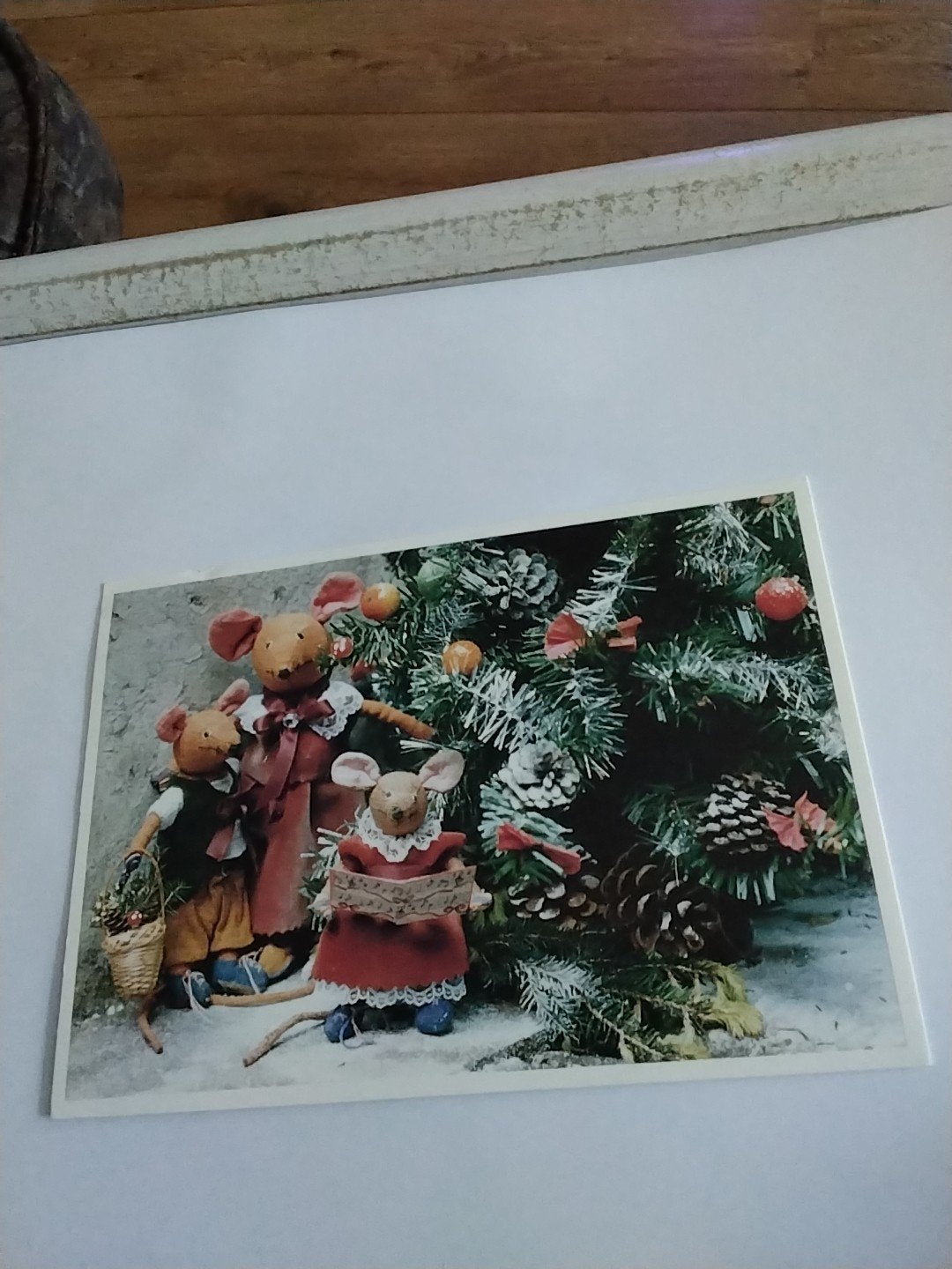 Kerstkaart met muizenfamilie - Mariana van der Veen, Ophalen of Verzenden
