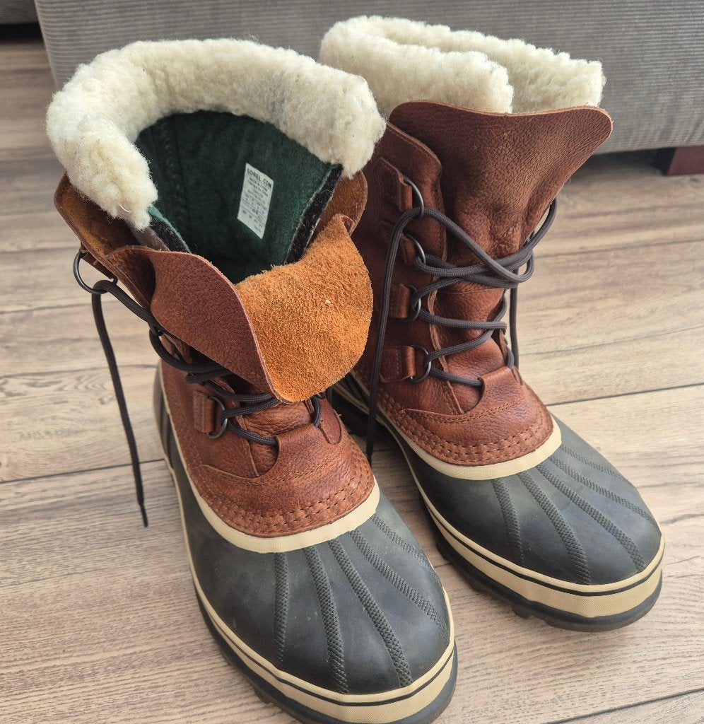 Sorel Caribou snowboots maat UK9/EU43, Kleding | Heren, Bruin, Boots, Ophalen of Verzenden, Zo goed als nieuw