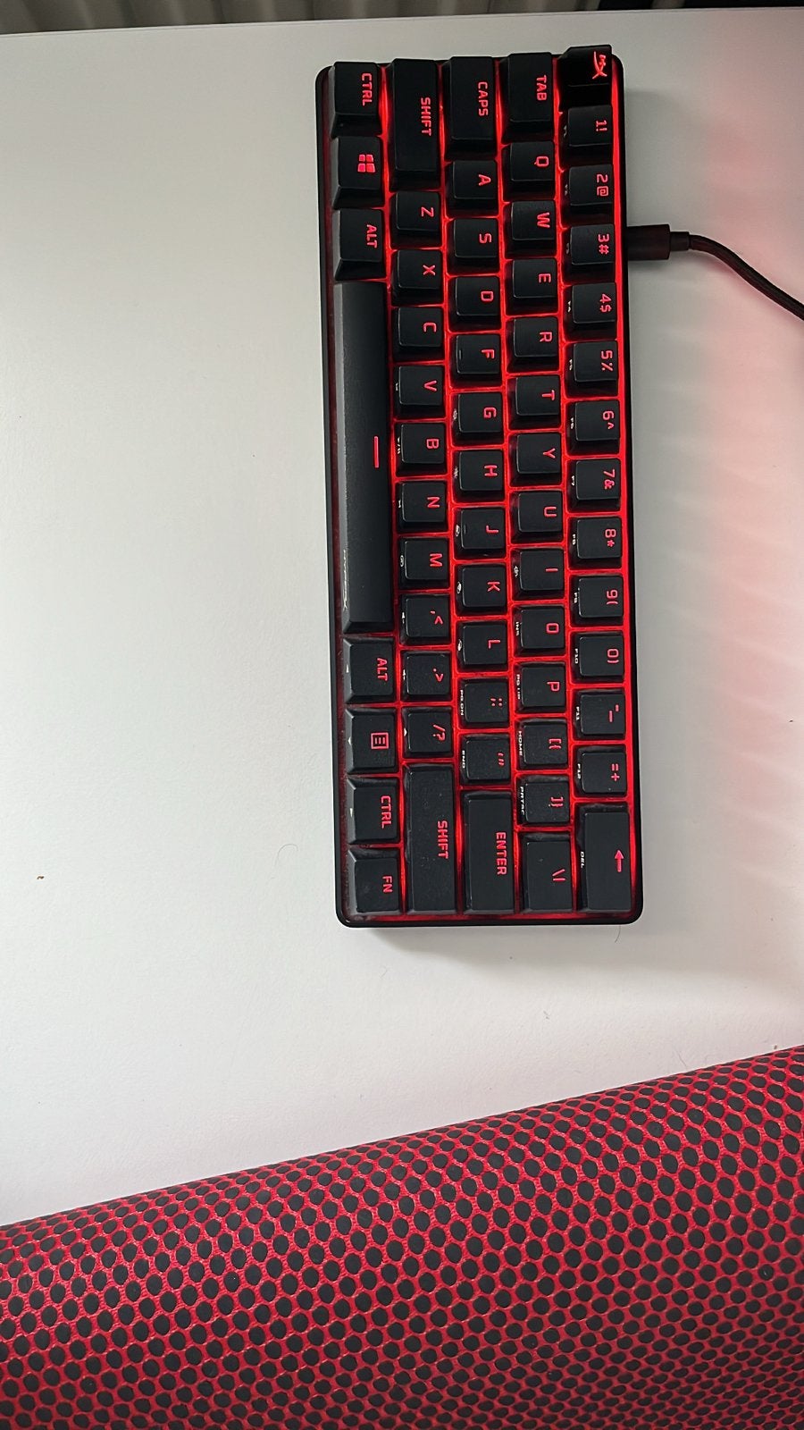 HyperX Alloy Origins 60 Gaming Toetsenbord, Computers en Software, Gaming toetsenbord, Ophalen of Verzenden, Zo goed als nieuw