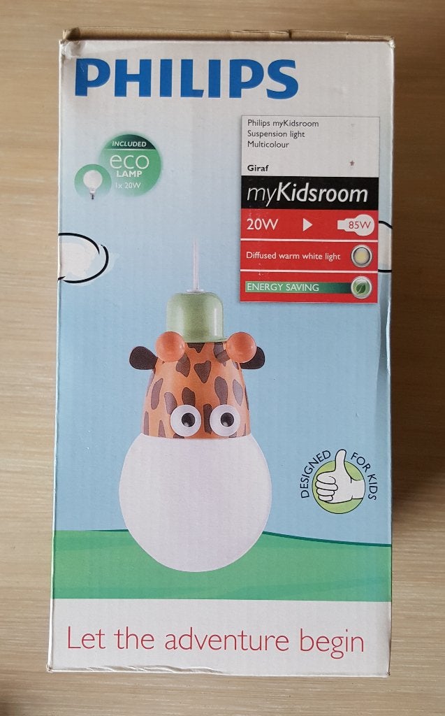 Philips myKidsRoom 'Giraf' kinderlamp – NIEUW (NOS), Nieuw, Ophalen of Verzenden, Verstelbaar, Meerkleurig