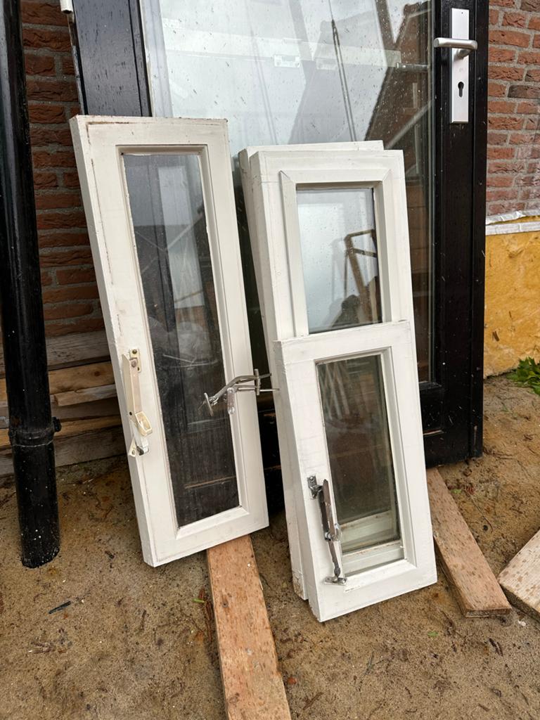 Ramen in diverse afmetingen, Doe-het-zelf en Verbouw, Glas en Ramen, Ophalen, Gevelraam of Ruit, Gebruikt, Minder dan 80 cm