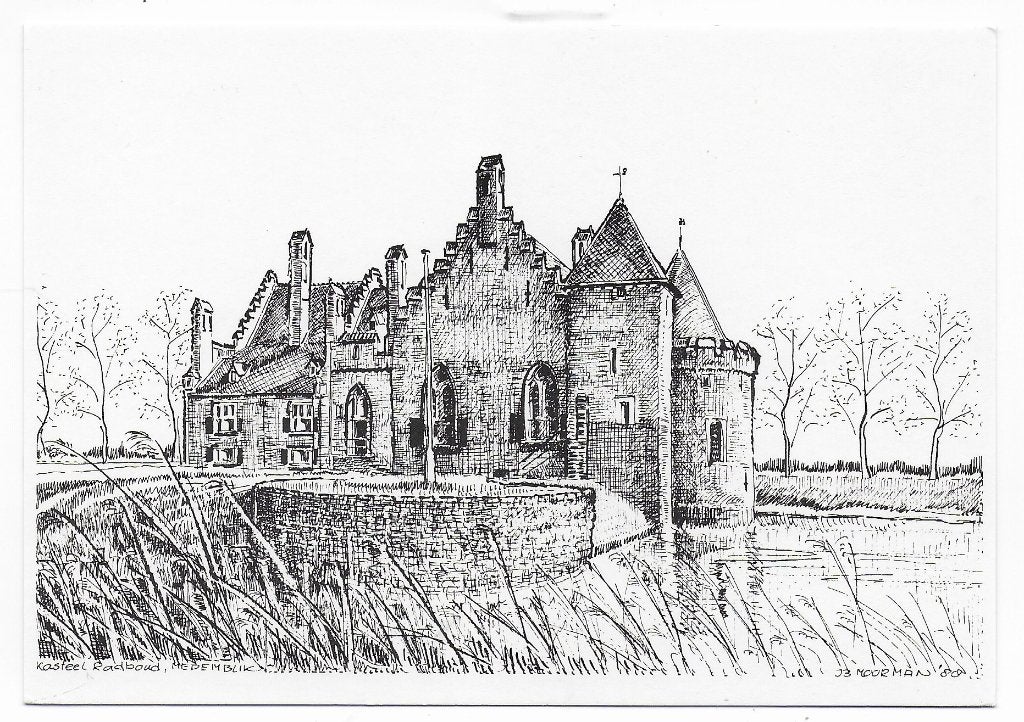 Medemblik Kasteel Radboud Ongelopen ansichtkaart (B7879), Ophalen of Verzenden, 1980 tot heden, Ongelopen
