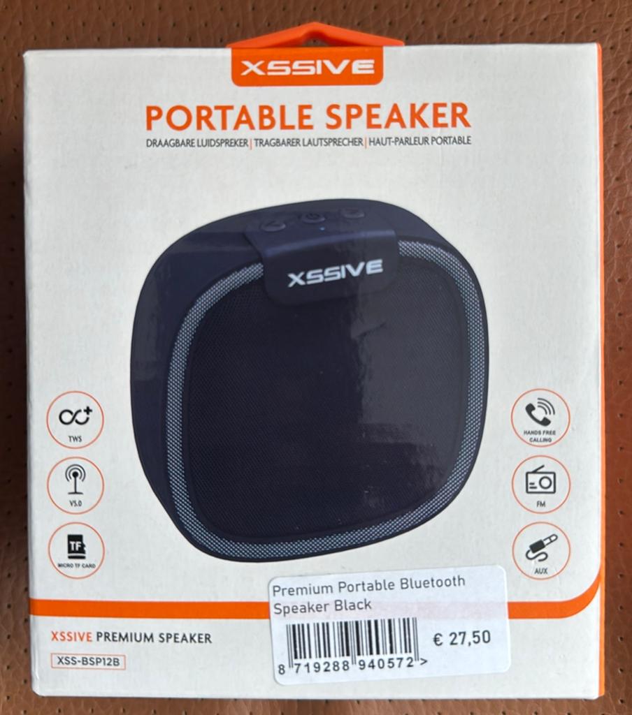 XSSIVE Premium Draagbare Bluetooth Speaker Zwart, Overige typen, Nieuw, Minder dan 60 watt, Ophalen