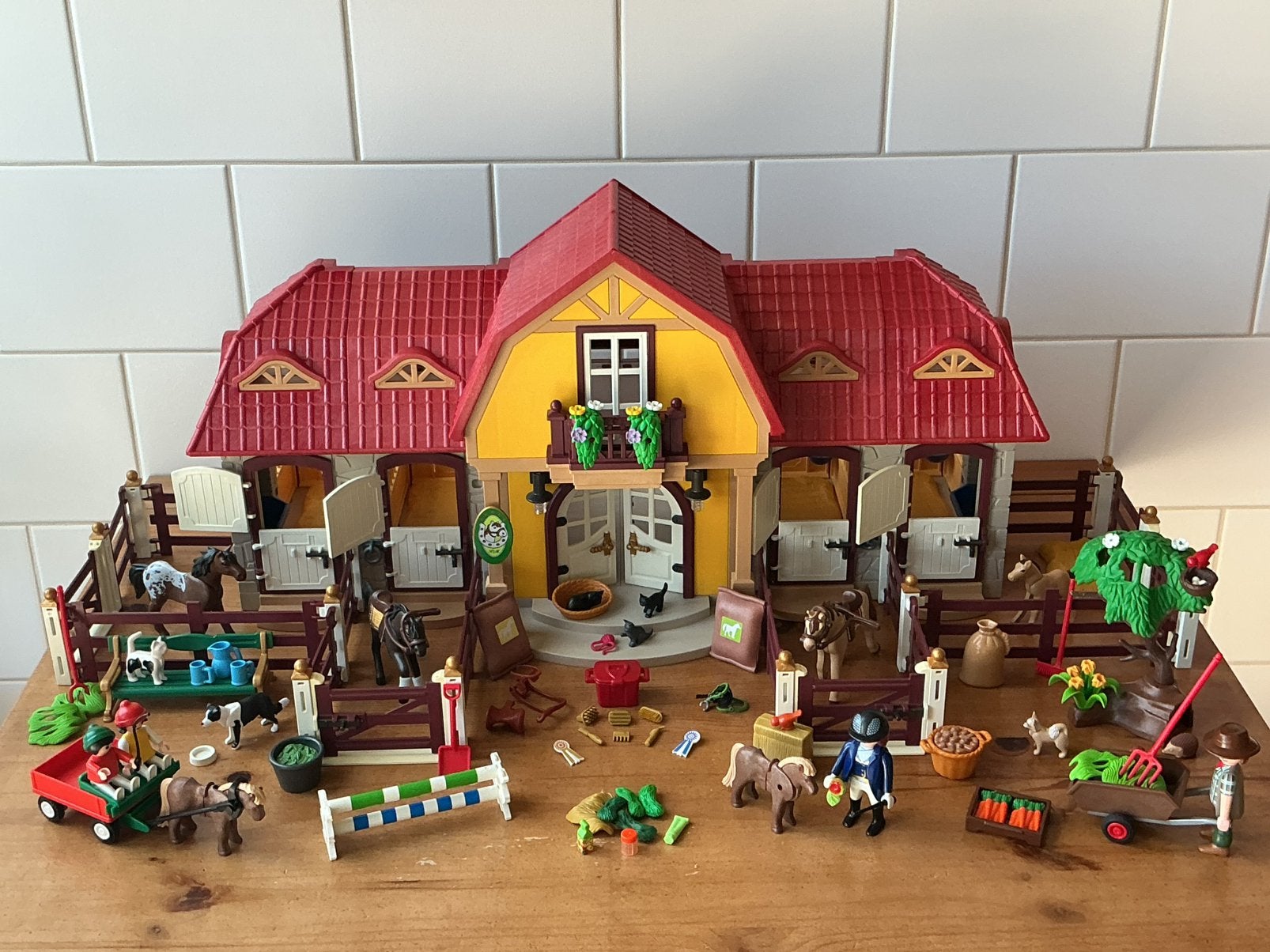 PLAYMOBIL UITGEBREIDE PAARDENMANEGE/RANCH 🐎 🐎 SUPERSET !!