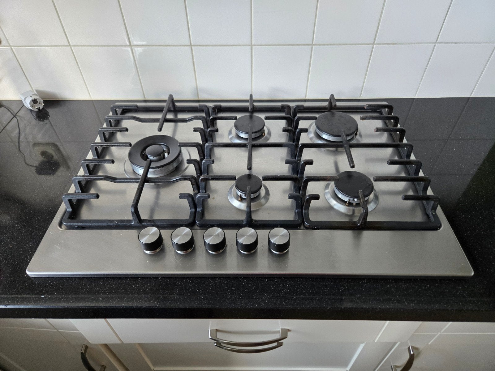 IKEA 5-pits gasfornuis 71cm - incl. gasslang, Gebruikt, Minder dan 85 cm, 60 cm of meer, Ophalen of Verzenden