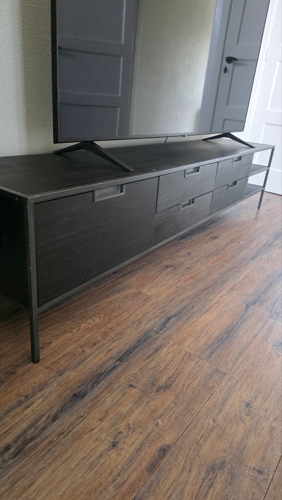 Gebruikt TV meubel met lade defect, Gebruikt, 150 tot 200 cm, Minder dan 100 cm, 25 tot 50 cm
