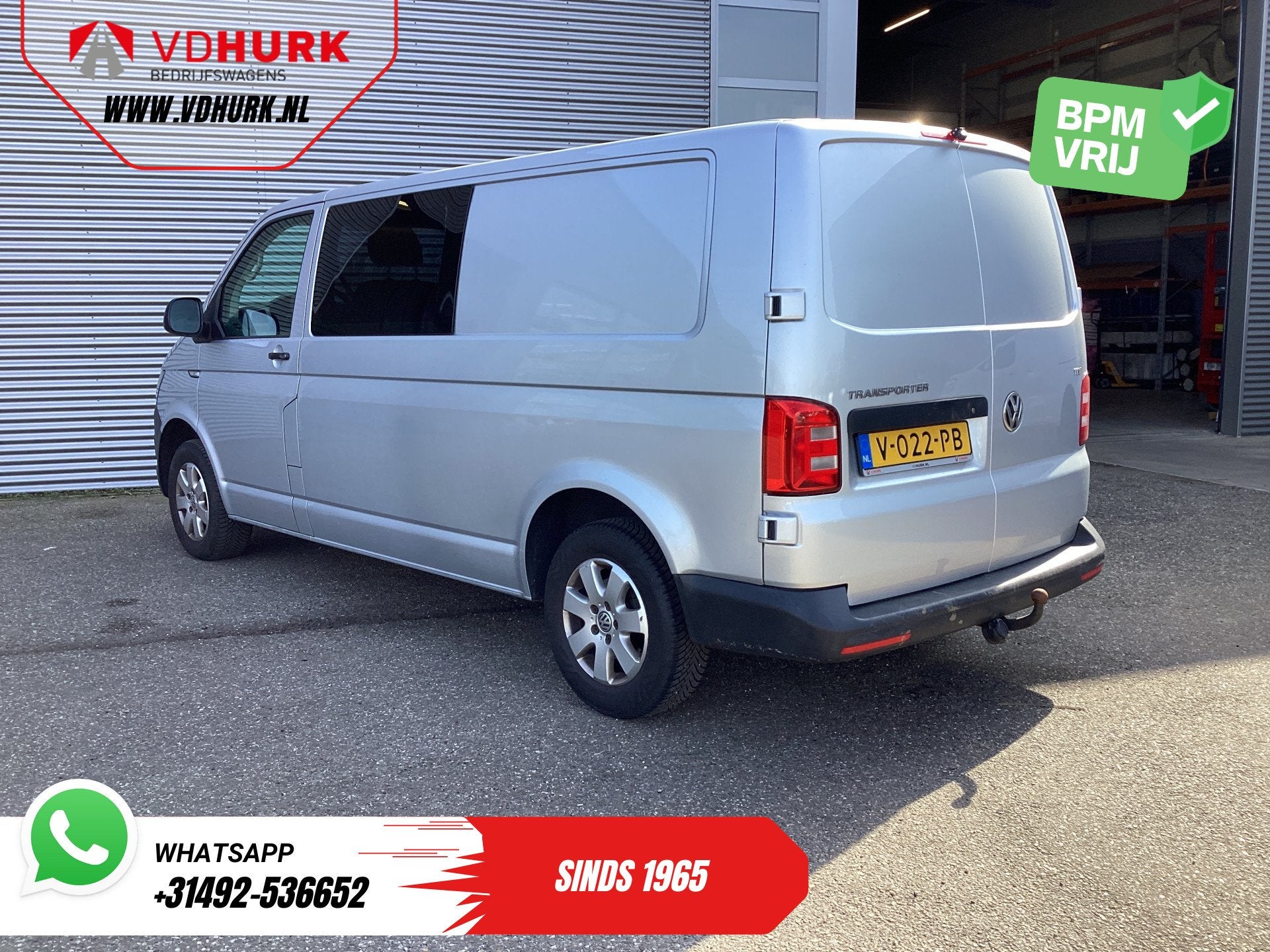 Volkswagen Transporter 2.0 TDI 150 pk L2 DC Dubbel Cabine EX, Auto's, Voorwielaandrijving, Stof, Gebruikt, Euro 6