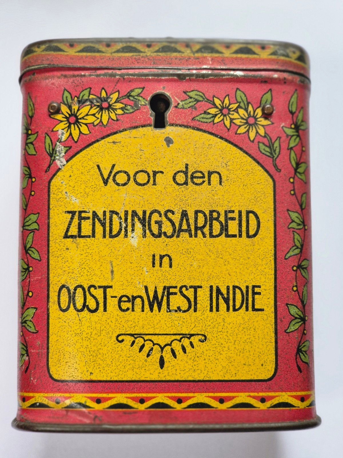 missiebus Voor den Zendingarbeid Oost West Indië, Verzamelen, Blikken, Ophalen of Verzenden, Gebruikt, Overige