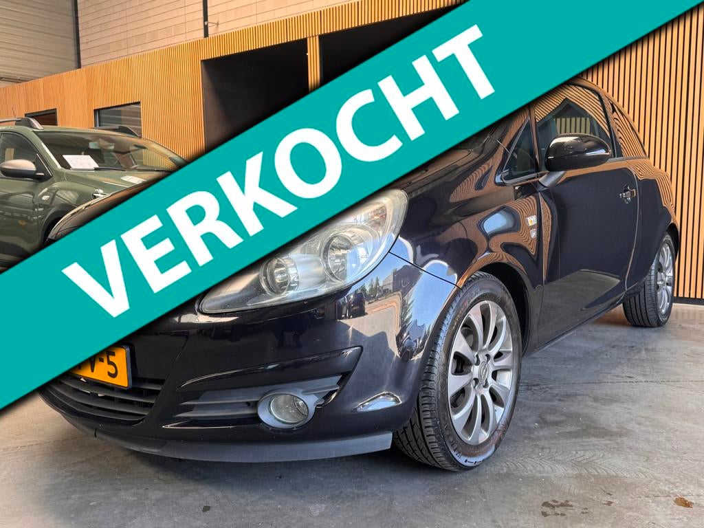 Opel Corsa 1.2-16V '111' Edition Automaat Airco|Cruise|NW AP, Euro 5, 750 kg, 1229 cc, Zwart