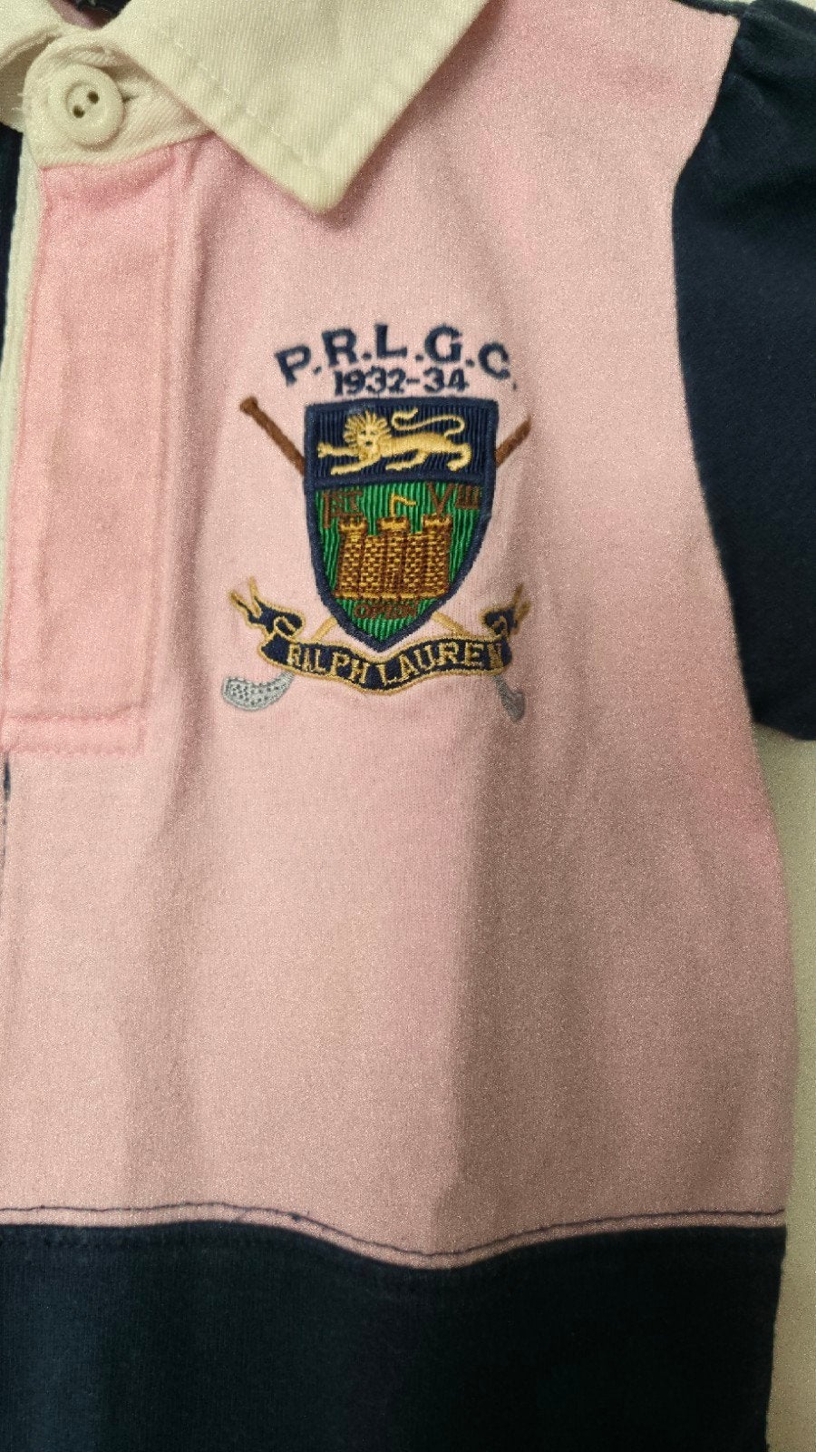 Ralph Lauren Polo jurk  4/4T - Roze/Blauw, Ophalen of Verzenden, Gebruikt, Ralph Lauren, Jongen of Meisje