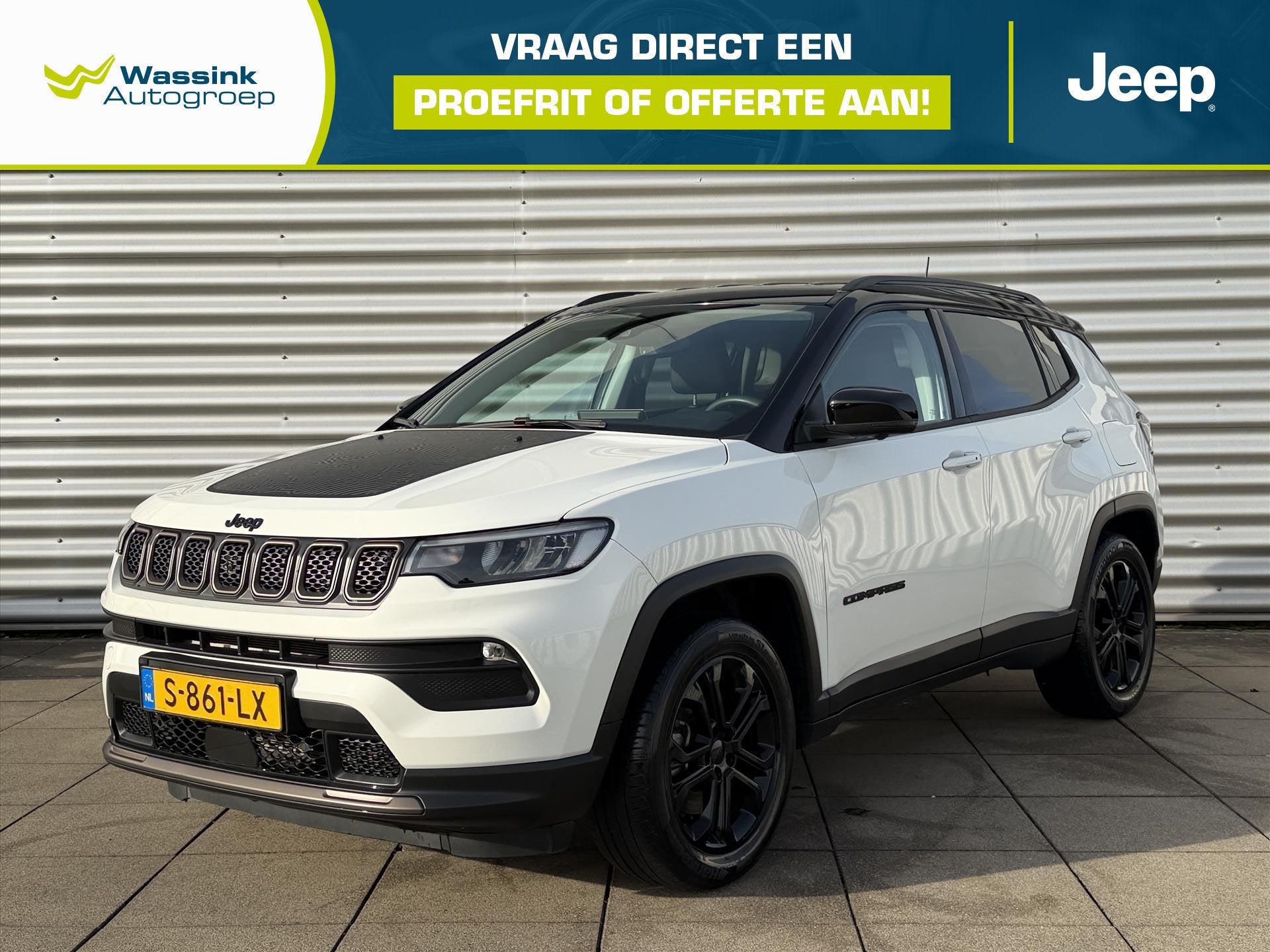 Jeep Compass 1.3T PHEV 4XE 240pk EAWD Automaat Upland Naviga, Auto's, Automaat, Stof, Euro 6, 4 cilinders