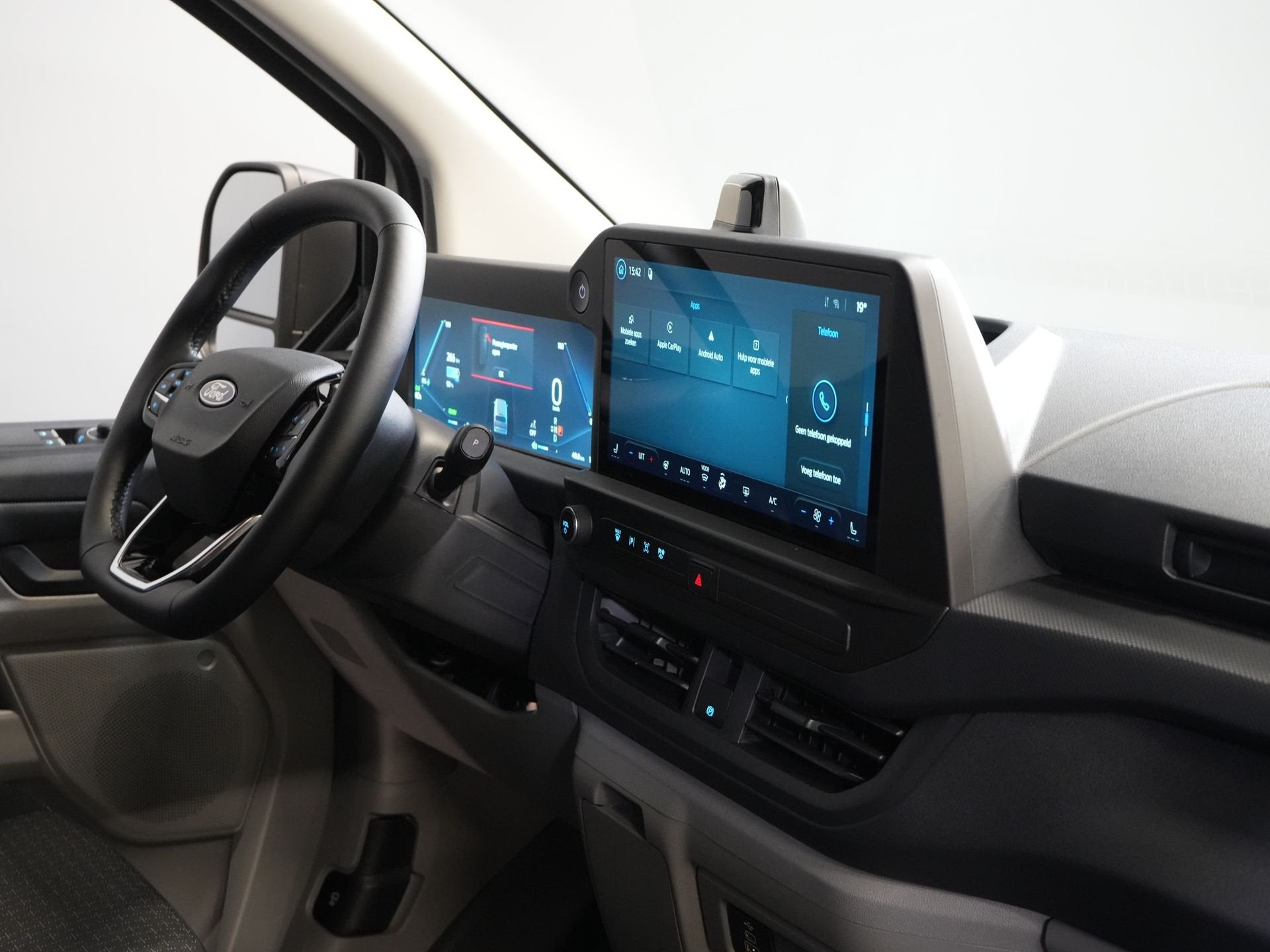 Ford E-Transit Custom Kombi Trend 71kWh 360 km WLTP (Excl. B, Automaat, Gebruikt, 2000 kg, Wit